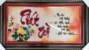 tranh thư pháp chữ phát tài