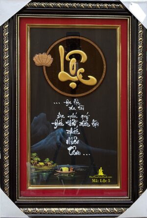 tranh thư pháp chữ lộc