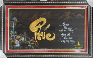 tranh thư pháp chữ phúc