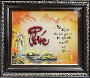 tranh thư pháp chữ phúc