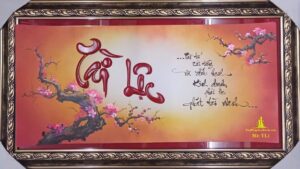 tranh thư pháp chữ tài lộc