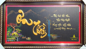 tranh thư pháp chữ ơn thầy