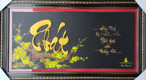 tranh thư pháp chữ phát