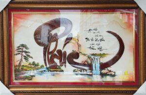 Tranh thư pháp chữ Phúc