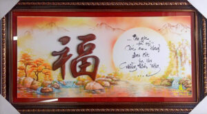tranh thư pháp chữ phúc
