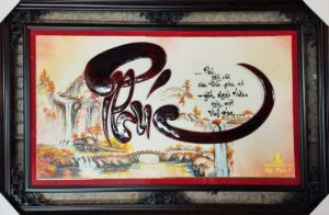 Tranh thư pháp chữ Phúc