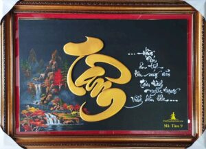 Tranh thư pháp chữ Tâm