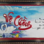 tranh thư pháp chữ vợ chồng