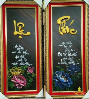 tranh thư pháp chữ lộc phúc