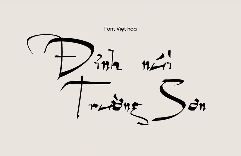 Font chữ MTD Geza Script