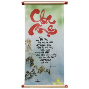 tranh thư pháp chữ cha mẹ