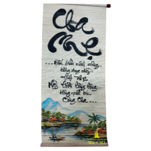 tranh thư pháp chữ cha mẹ