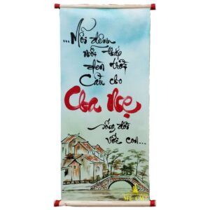 tranh thư pháp chữ cha mẹ