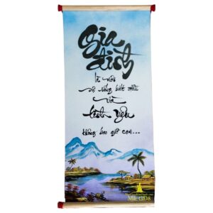 tranh thư pháp chữ gia đình