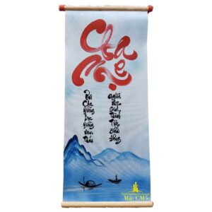 tranh thư pháp chữ cha mẹ
