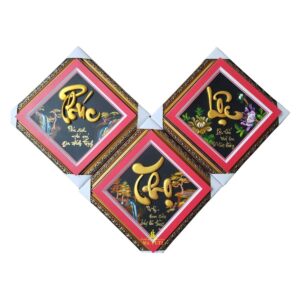 bộ tranh thư pháp chữ phúc lộc thọ