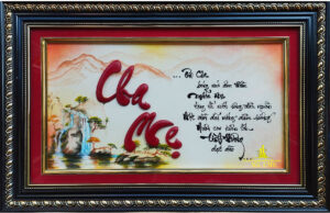 tranh thư pháp chữ cha mẹ