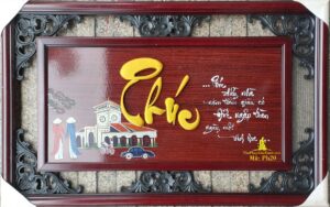 tranh thư pháp chữ Phúc