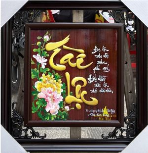 tranh thư pháp chữ tài lộc