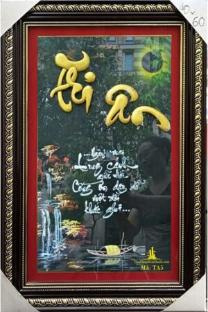 tranh thư pháp chữ tri ân