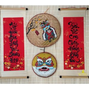 liễn treo tết thư pháp