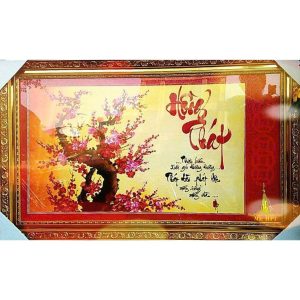 tranh thư pháp chữ hồng phát