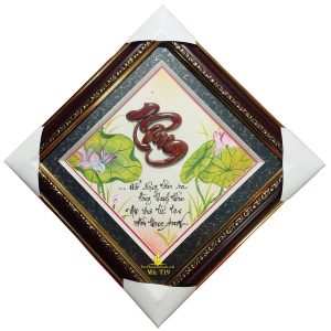 tranh thư pháp chữ tâm