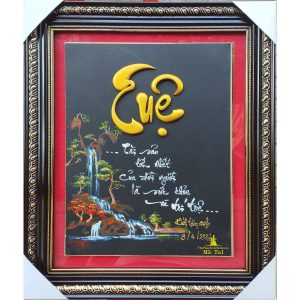 tranh thư pháp chữ tuệ