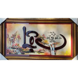 tranh thư pháp chữ lộc