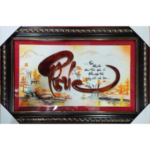tranh thư pháp chữ phúc