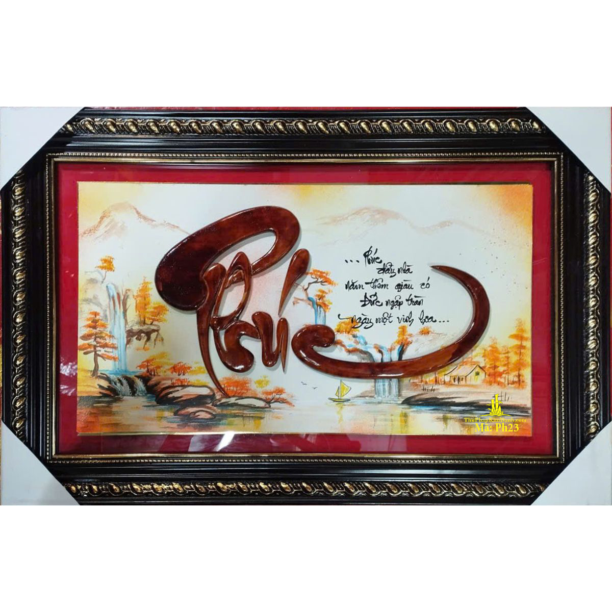tranh thư pháp chữ phúc