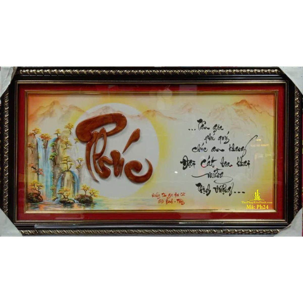 tranh thư pháp chữ phúc