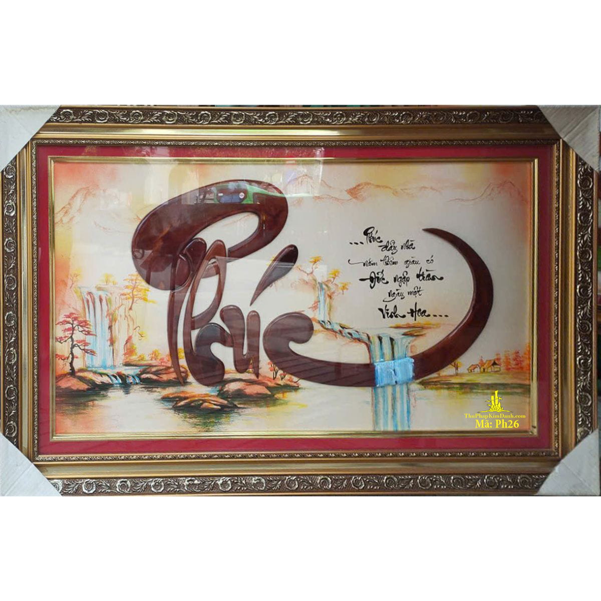 tranh thư pháp chữ phúc
