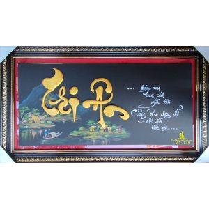 tranh thư pháp chữ tri ân