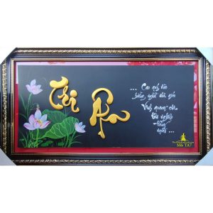 tranh thư pháp chữ tri ân