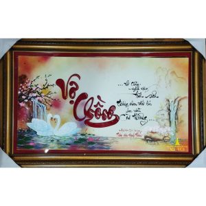 tranh thư pháp chữ vợ chồng