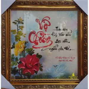 tranh thư pháp chữ vợ chồng